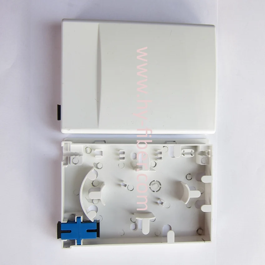 Fiber Optical Terminal Box, FTTH Distribution Box, 1 Core Wall Outlet for Drop Wire Cable Connection without Adapter and Pigtail