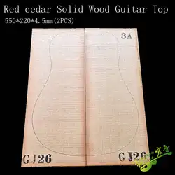 AAA Grade Red Cedar Solid wood Guitar Top 41 Inch DIY Wood Guitar Panel Handmade Guitars Making Material 4.5*220*550mm(2pcs)