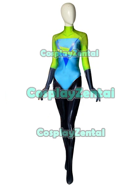 Incredibles 2 Voyd Dye sub Cosplay Costume Spandex 3D Print Zentai Suit for Halloween Party