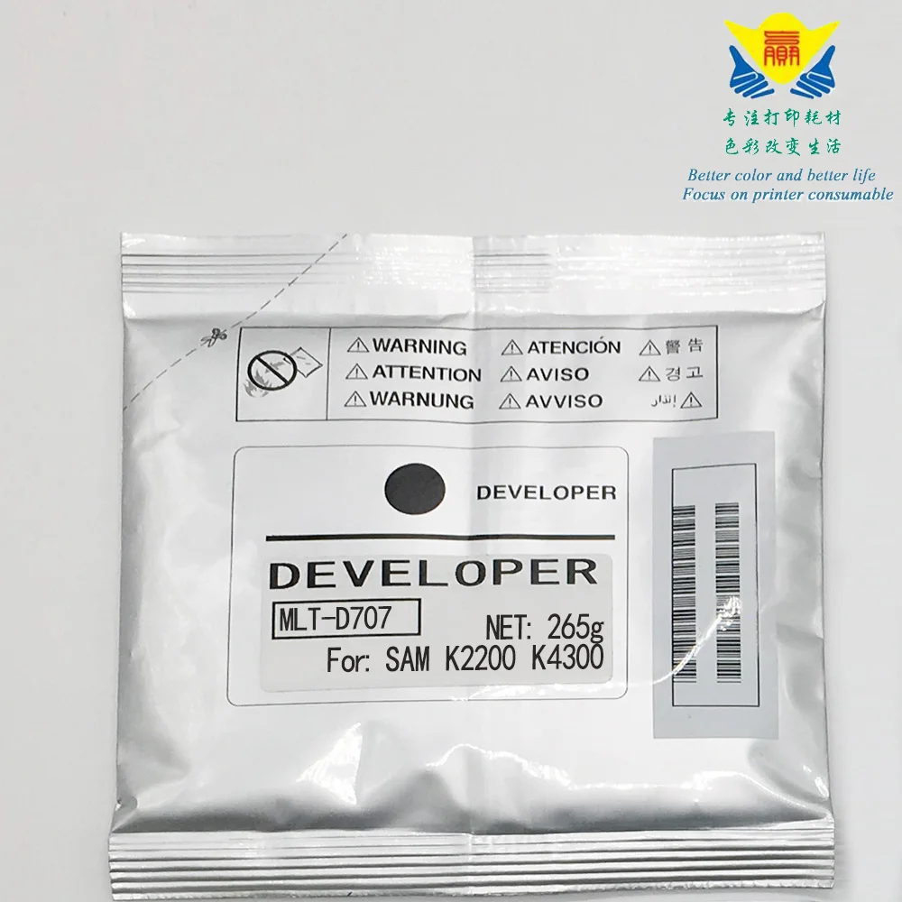 JIANYINGCHEN Compatible black Developer powder for Samsungs MLT-D707 K2200 K4300 laser printer 265g per bag