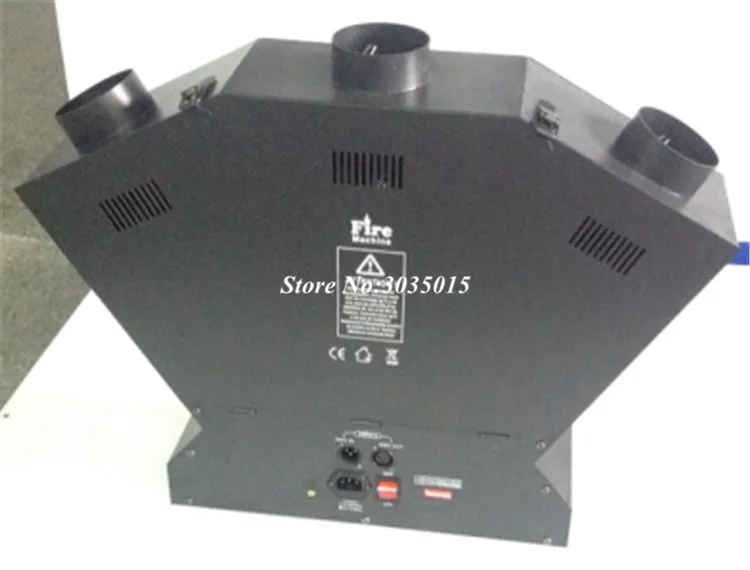 1szt Factory Direct Sale Triple Flame Projector Stage Effect Spray Fire Machine 3 Head Fire Machinedmx Fire Machine DMX 512