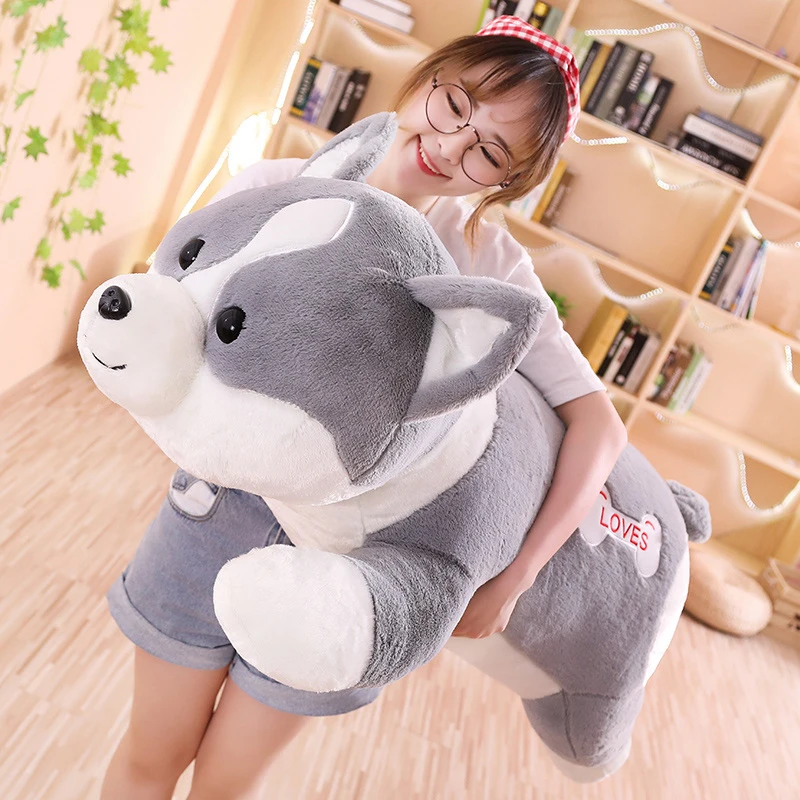 60-120CM large Shiba Inu Keji dog stuffed animal plush toy doll Corgi dog Home Husky toy dog pillow boy and girl birthday gift