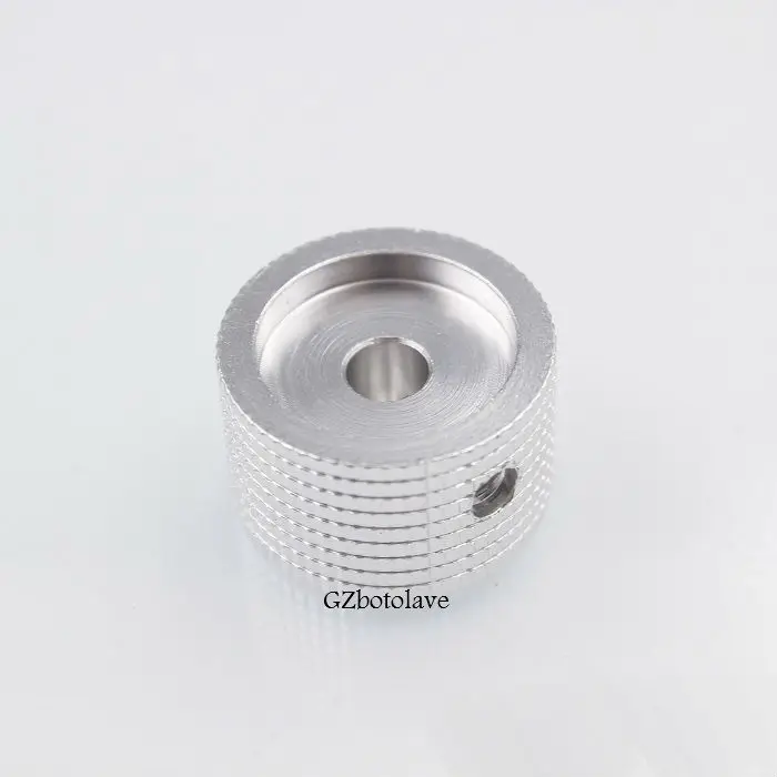 1pcs SilverอลูมิเนียมลูกบิดPotentiometer Cap/B25 * 15MM KNOBสำหรับPotentiometerฟรีเรือ