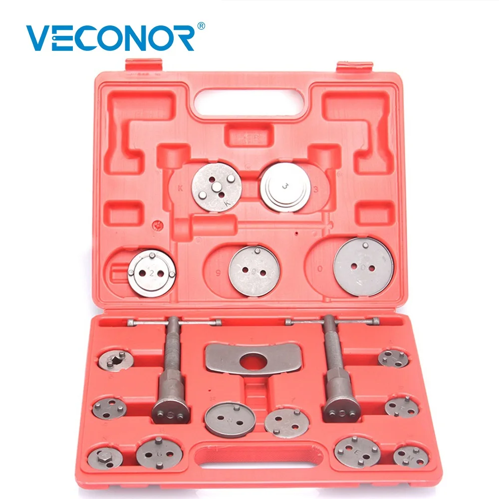 

18pcs Universal Caliper Brake Piston Tool Kit Disc Brakes Rewind Wind Back Pad With Case For VW AUDI FORD BMW Citroen