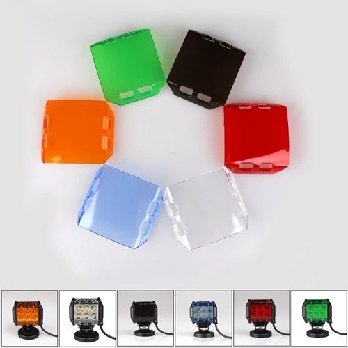 Imagen 2 del producto Barra de luz LED de trabajo, cubiertas protectoras a prueba de polvo, Color ámbar claro, negro, rojo y blanco para luz Led de 3 "", 4"", 7"", 12 "", 20"", 22"", 32 "", 42"", 52""