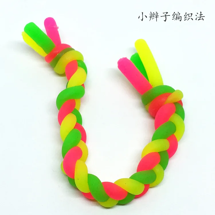 10 pcs/set 17cm Anti Stress Noodle rope Squeeze Toy Kids Adult Party Favor Birthday Gift anti-stress Colorful slings