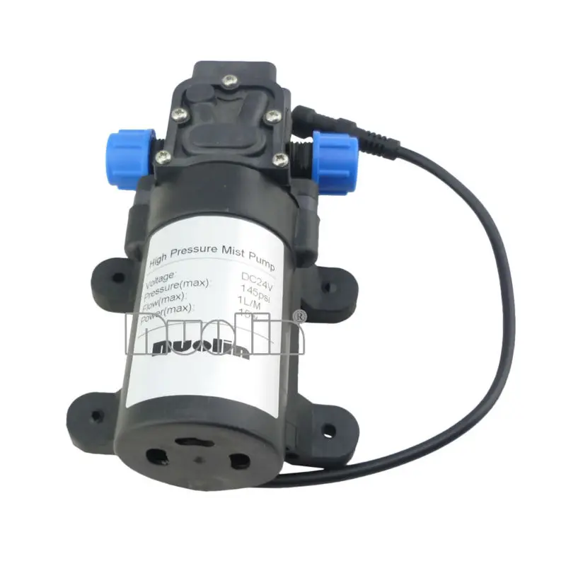 

Return valve type 15W 1Lpm diaphragm high pressure self priming mini dc water pump 24v spray pump cooling pump