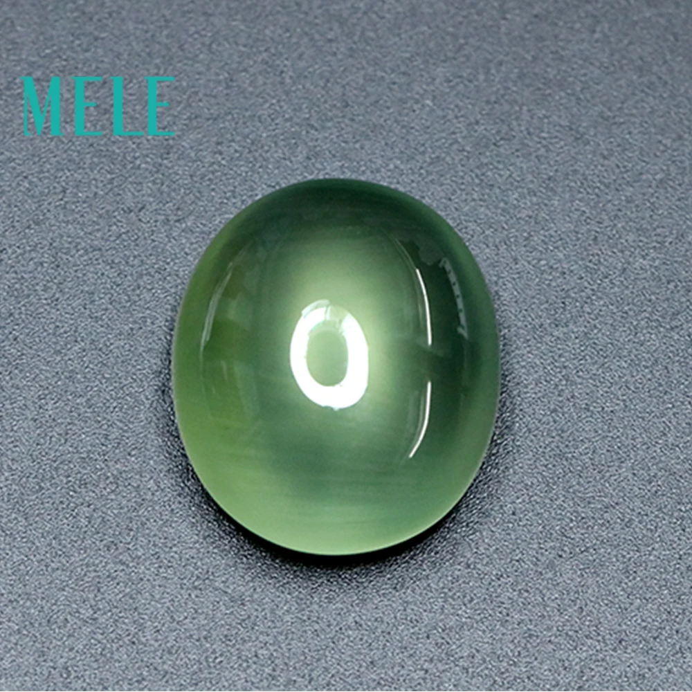 Top quality Australia natural prehnite for jewelry making,Oval cut 18X21.X10mm 31ct loose gemstone,luxury jewelry mian stone