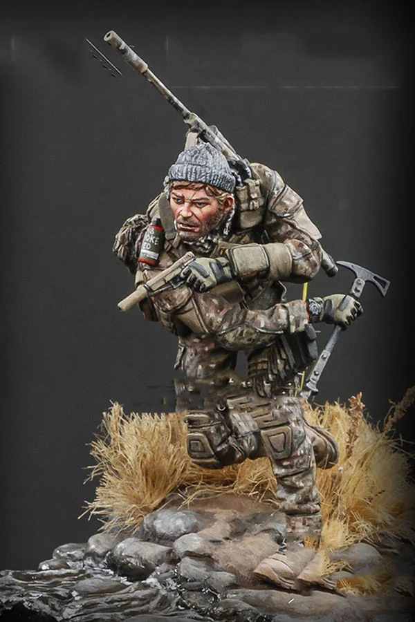 Unassambled  1/24 75MM modern  MAN  Cohort Reaper  soldier 75MM Historical  Resin kit miniature model Unpainted