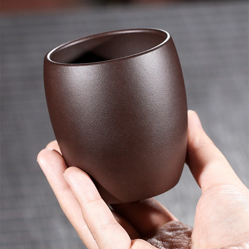 

160ml personal cup real yixing zisha kungfu tea cup marked Chinese master cup of tea handmade purple grit office tea coffee cups