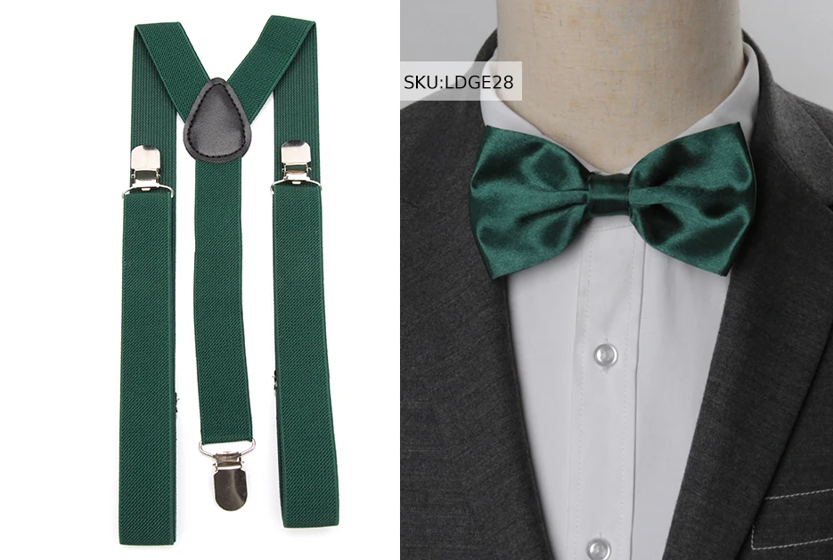 Hosenträger Fliege Set Männer Mode Suspensorio für Mann Junge Frauen Bowtie Hosenträger Hosen Tirantes Hochzeit Freizeit Hemd Bleibt – Detail 26