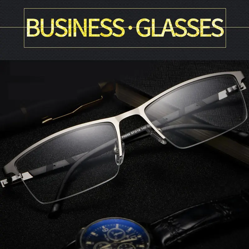 

Business Glasses High Quality Aluminum magnesium Men Women Plain Optical Glasses Mirror Glasses Eyeglasses