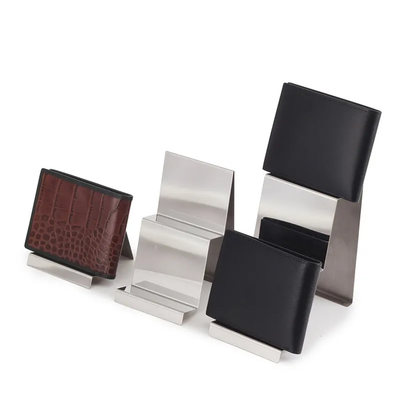 Wallet Display Rack Handbag Display Stand Stainless Steel Metal Monolayer Bag Display Holder Rack furniture accessories