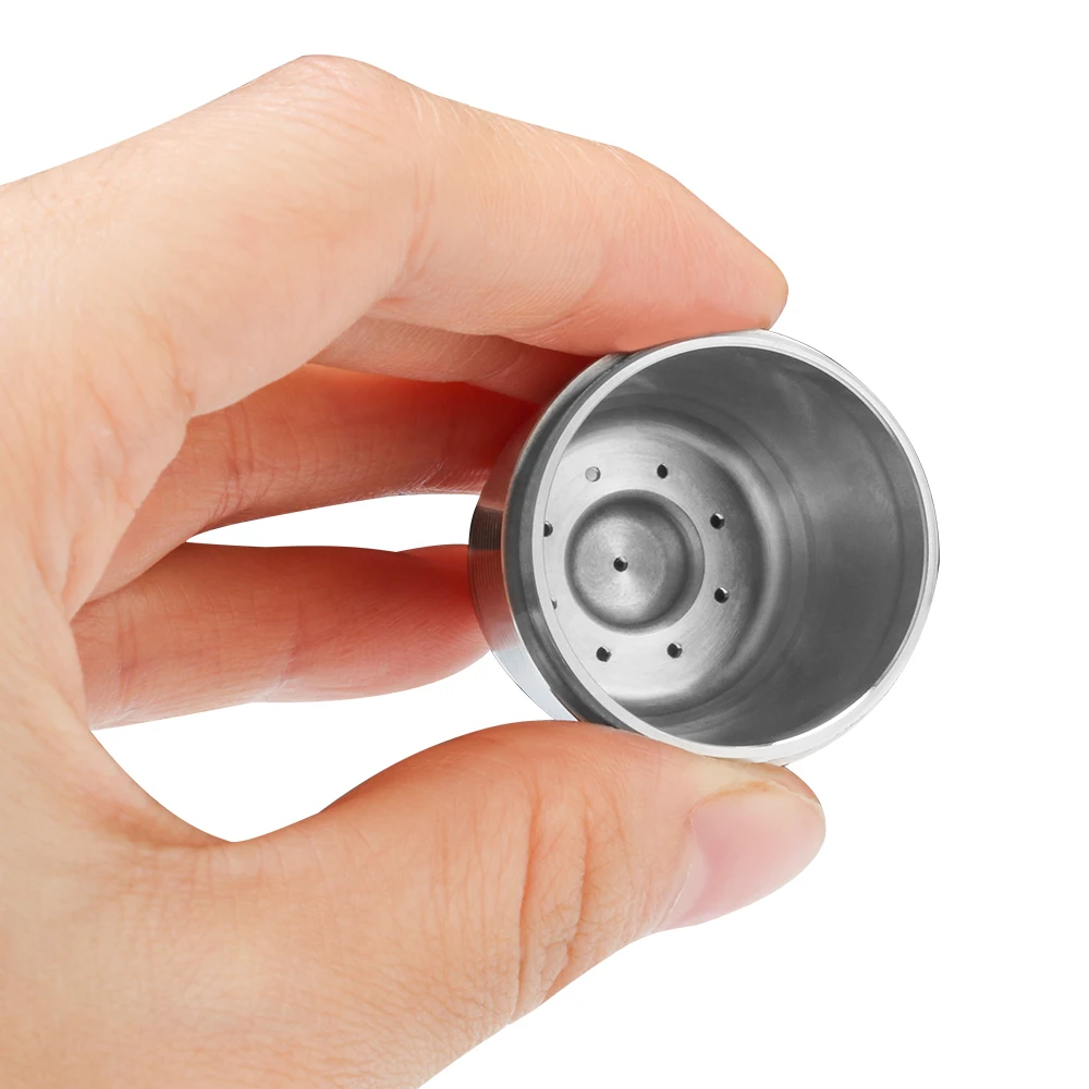 iCafilas For Nespresso Refillable Stainless Steel Coffee Filters Capsule Espresso Reusable Coffee Cup Pods With Tamper Spoon