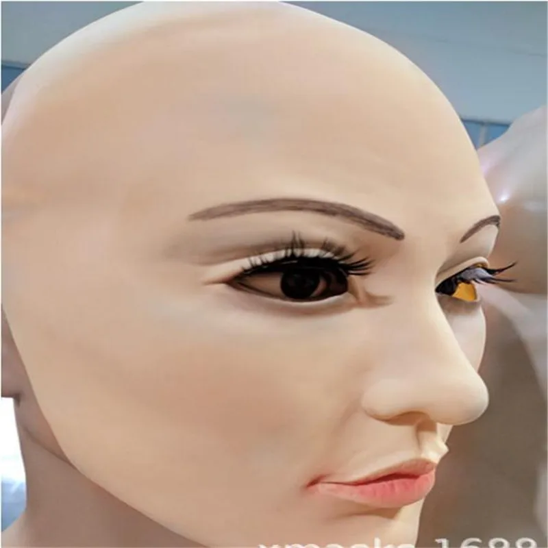 Realistic Human Skin Disguise Self Masks halloween latex realista mask silicone sunscreen elastic female real Crossdress Mask