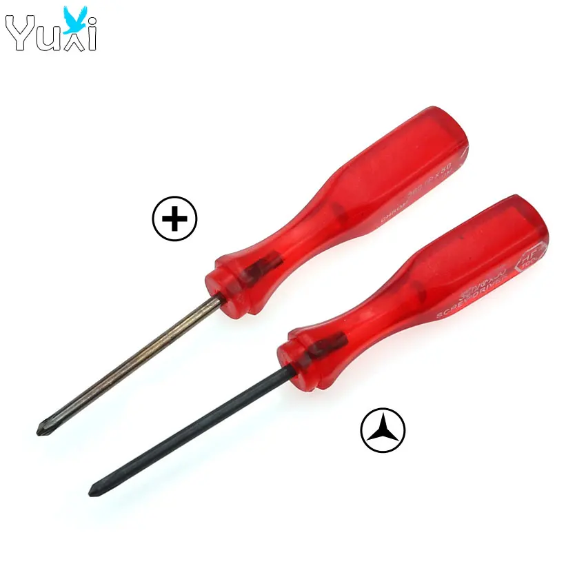 

YuXi 1 Piece Triwing Tri-Wing + Cross Wing Screwdriver Screw Driver for Wii GBA SP for DS Lite NDSL Repair Tool