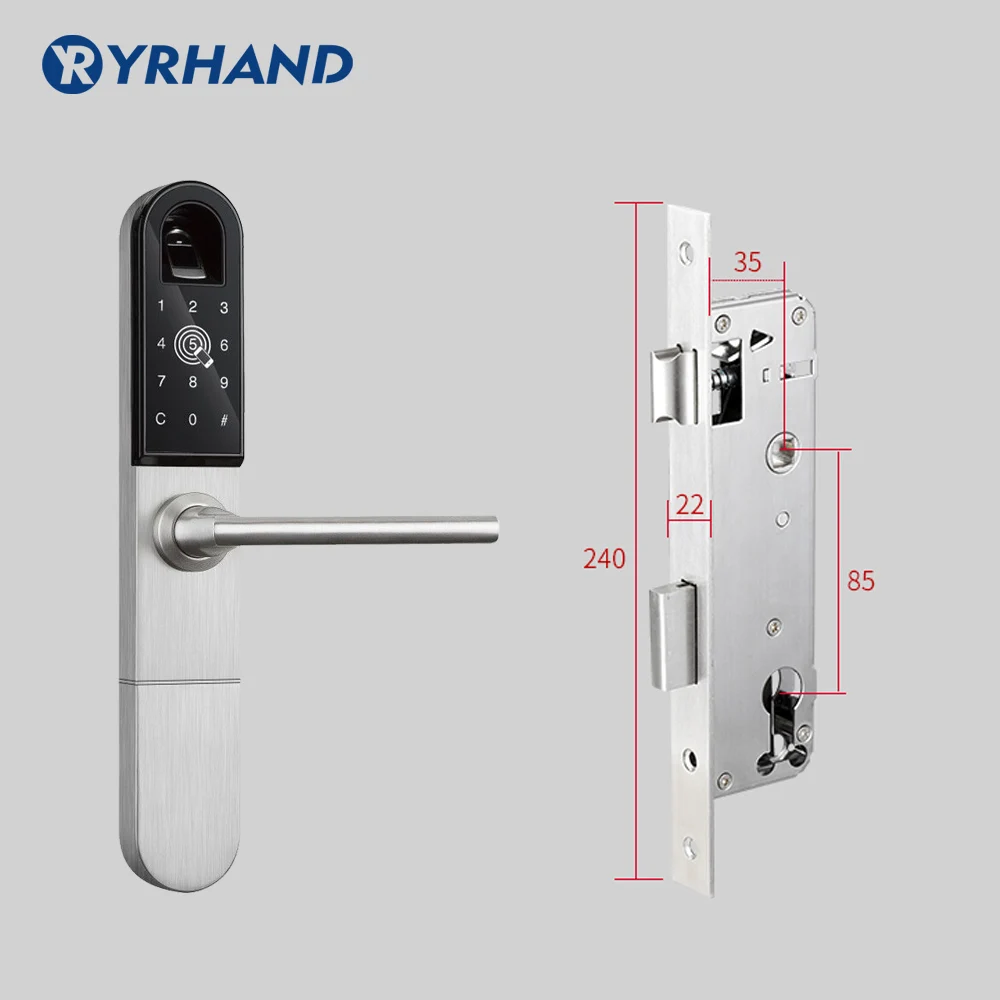 Imagem -06 - Fechadura de Porta com Impressão Digital Bluetooth Wi-fi para Porta Deslizante ou Balanço com 3585 Espiga para Uso ao ar Livre