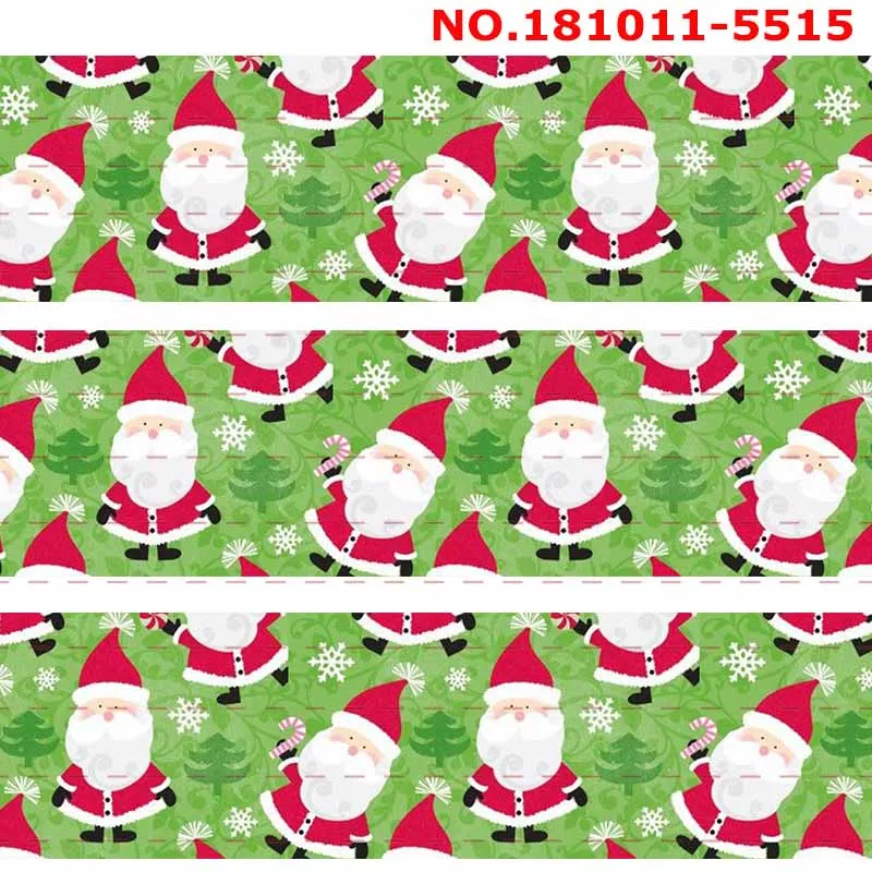 New sales 50 yards Merry Christmas printed grosgrain snowman ribbon