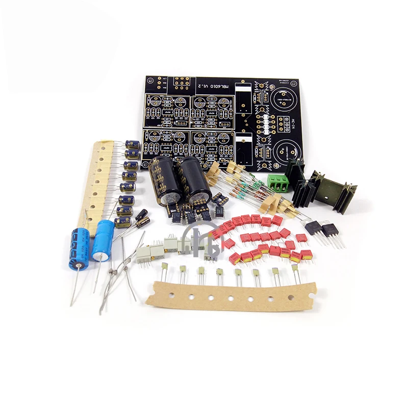 Placa de preamplificador de escenario frontal MBL6010 JRC5534 OP AMP edición negra-oro alemán MBL6010D preamplificador amplificador de Audio HIFI kits WIMA