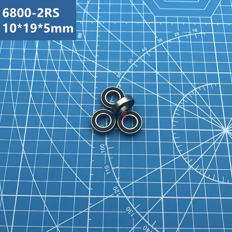 10pcs 6800ZZ S6800 6800-2RS Thin Section Deep Groove Ball Bearings 10x19x5mm Multiple Colors L-1910DD 6800RS for 2025 CNC Router