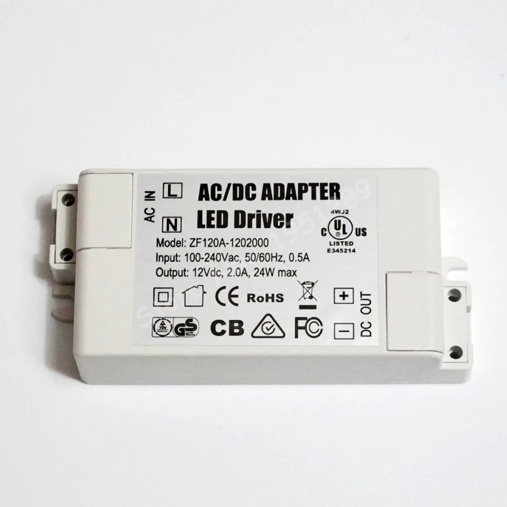 24W 2000mA MR16 MR11 LED Driver AC/DC Adapter Transformer Input AC 100V-240V Output DC 12V For LED spotlight and LED strip