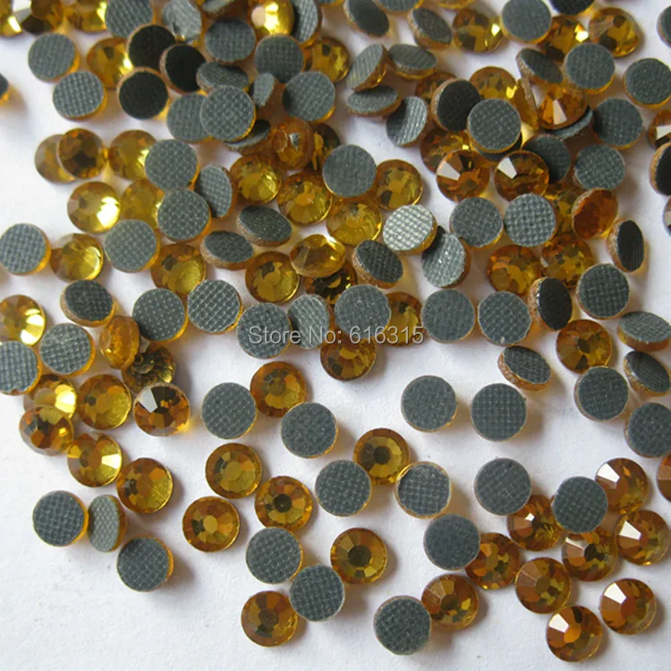 Free  shipping !!!! SS 20  DMC quality of  Hot fix rhinestone Light colorado topaz   for handmade hairpin;with 1440 pcs packing