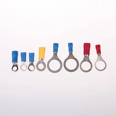 

1000pcs Blue 16-14 AWG 1.5-2.5mm Insulated Ring Terminal Connector RVS2-4