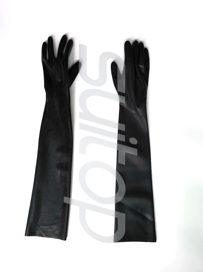 

sexy rubber latex long mould gloves to opera
