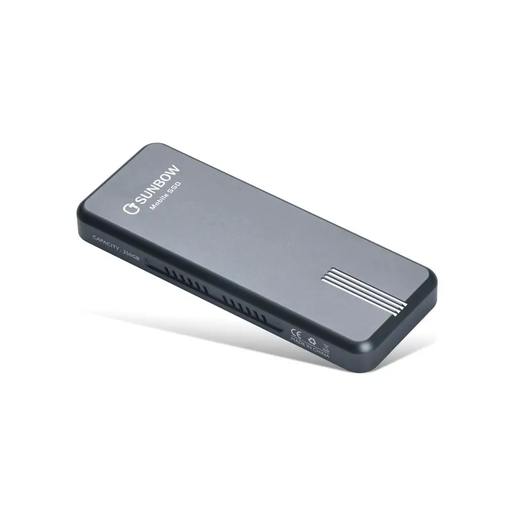 TCSUNBOW 250GB Lighting SSD External Solid State Disk Hdd Hard Drive For PC