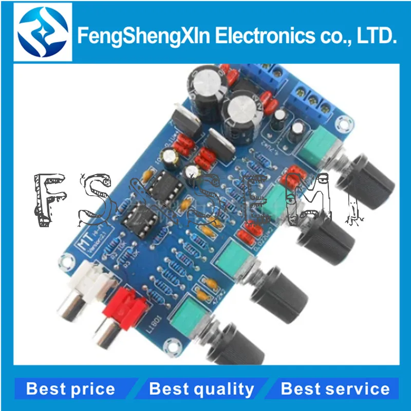 XH-M164 NE5532 Stereo Pre-amp Preamplifier Tone Board Audio 4 Channels Amplifier Module 4CH CH Control Circuit Telephone Preamp