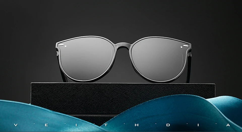 Veithdia Marke photo chrome Frauen Mode Sonnenbrille polarisierten Spiegel UV400 Linse Vintage Tag Nacht Dual Sonnenbrille weiblich V8520 – Detail 5