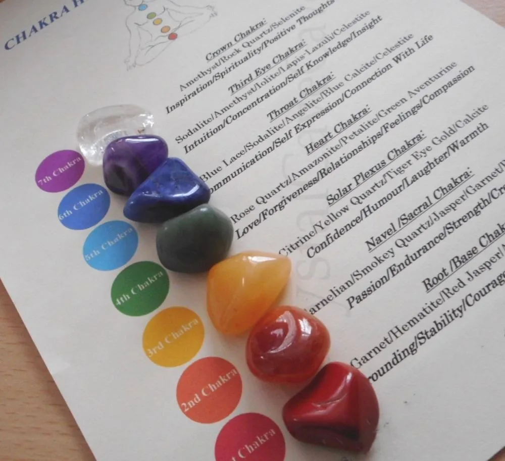 CHAKRA HEALING CRYSTALS - 7 HEALING CRYSTALS - REIKI HEALING, MEDITATION