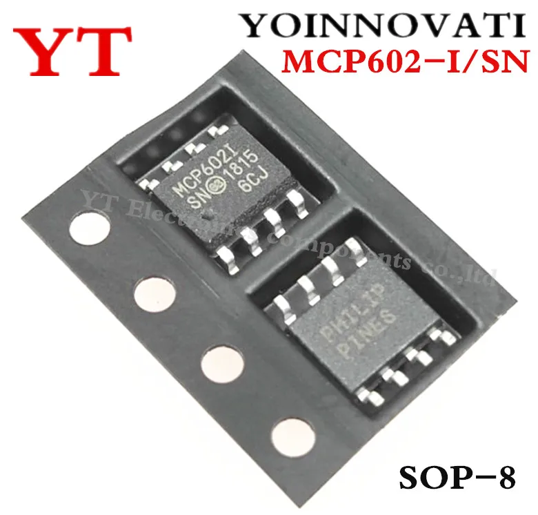  20PCS/LOT IC MCP602-I/SN MCP602  SOP DUAL OP-AMP 3000 uV OFFSET-MAX 2.8 MHz BAND WIDTH Best quality