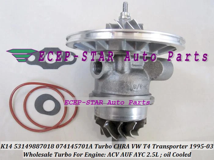 Free Ship Turbo Cartridge CHRA K14 53149707018 53149887018 074145701A Turbocharger For Volkswagen VW T4 95-03 ACV AUF AYC 2.5L