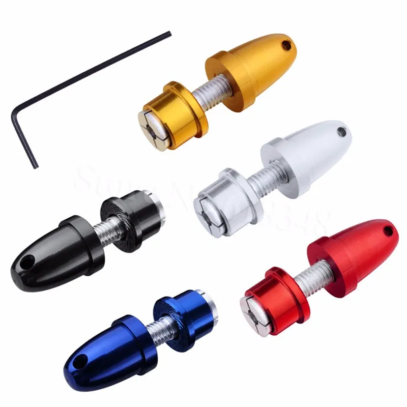 5pcs 3.17mm Aluminum Bullet Propeller Adapter Holder for Brushless Motor Prop RC Parts