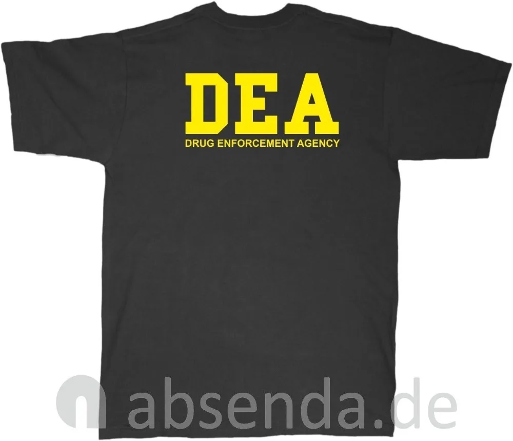 Dea Drug Enforcement Agancy Escobar Chapo Police T-Shirt Neu 2019 New Cotton Short Sleeves Hip Hop O-Neck Casual Cotton T Shirt