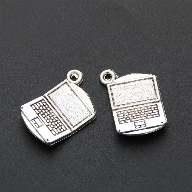 15pcs  Silver Color Computer Charms 3D charms Pendant For Jewelry Making A576