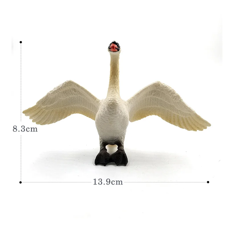 Artificial Little Lamb Swan Cock Rooster Chicken sheep Hen animal model figure plastic Decoration educational toy Gift For Kids