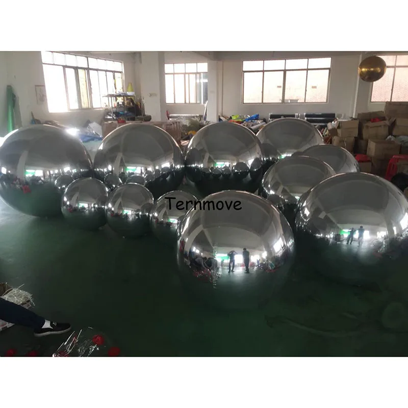 reflective inflatable mirror balloon for hanging decoration Party Wedding Event Decoration 0.6m/0.8m Inflatable pvc Mirror Ball