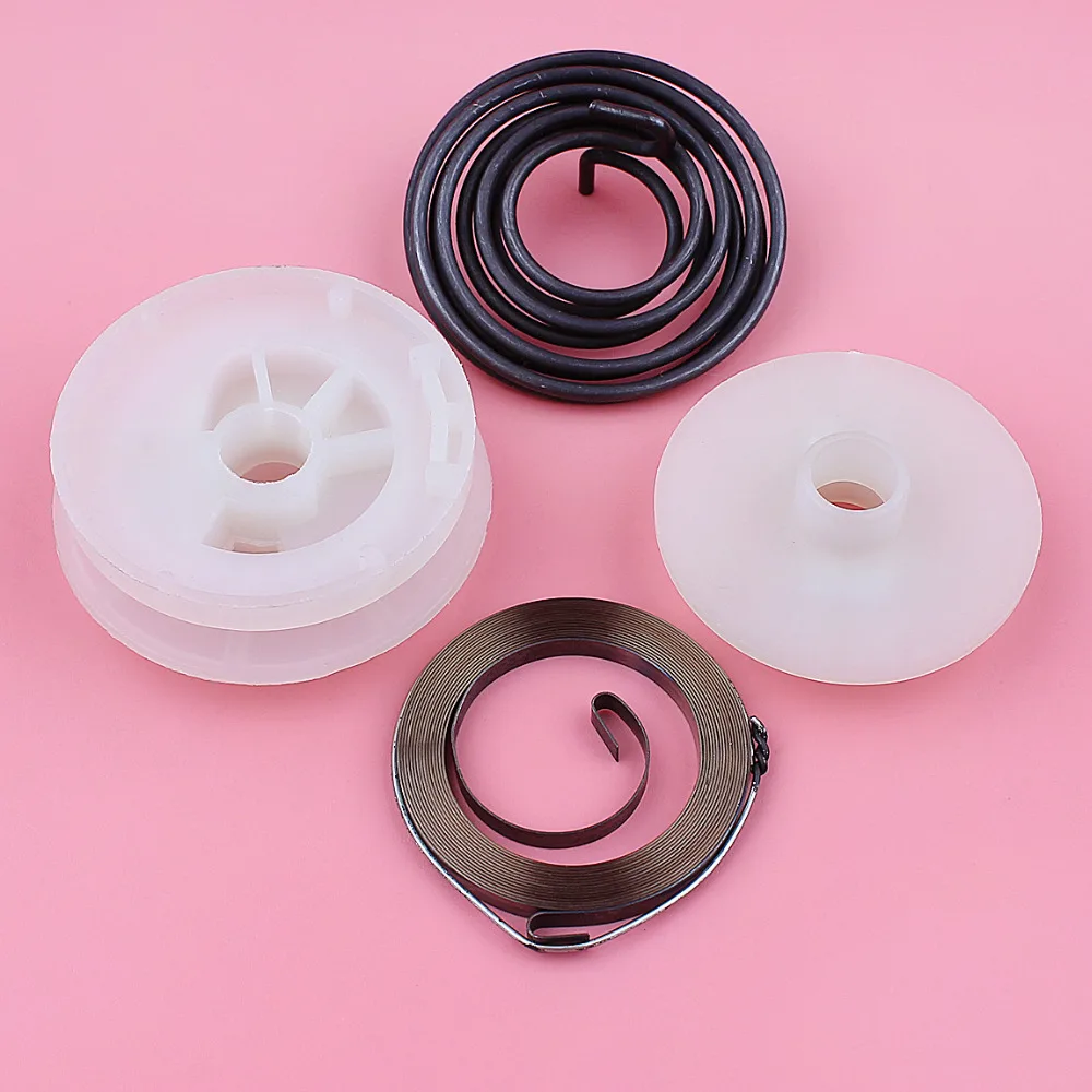 Recoil Rewind Starter Driver Pulley Spring Kit For Husqvarna 128LD 128C 128CD 128R Gas Line Lawn Trimmer Edger Brush Cutter Part