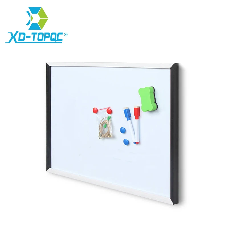 XINDI Nieuwe 40*60 cm Magnetische Wit Board MDF Zwart-wit Frame Houten Tekening Whiteboard Decoratieve Bericht Boards WB10