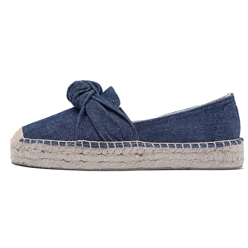 DZYM High Quality Bowtie Mocassins Canavs Women Flats Leisure Loafers Zapatos Mujer Gingham Pattern Fishemen Shoes