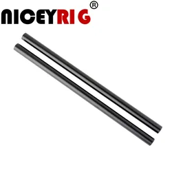 NICEYRIG 2pc 15mm Aluminum Alloy Rods 30cm 12inch for Dslr Camera 15mm Rods System Camera Rod