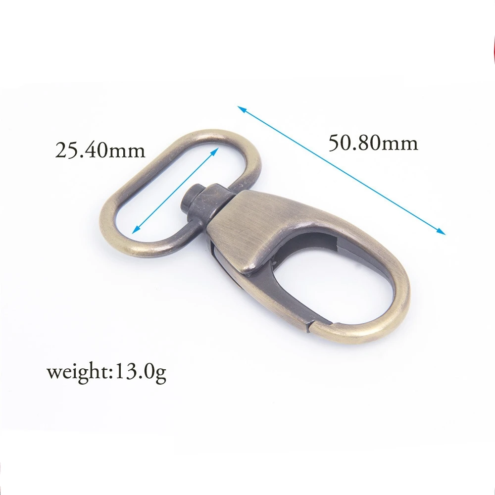 10/20/50pcs Gunmetal Copper Lobster Clasps Swivel Trigger Clips Snap Carabiner Hardware Backpack/Handbag/Pet Hook Keychain