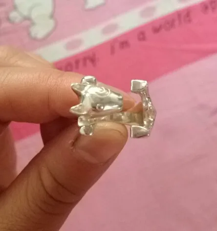 Bull Terrier Ring 1PCS newest cute  free size cartoon animal  Bull Terrier dog Ring jewelry Designed for lady