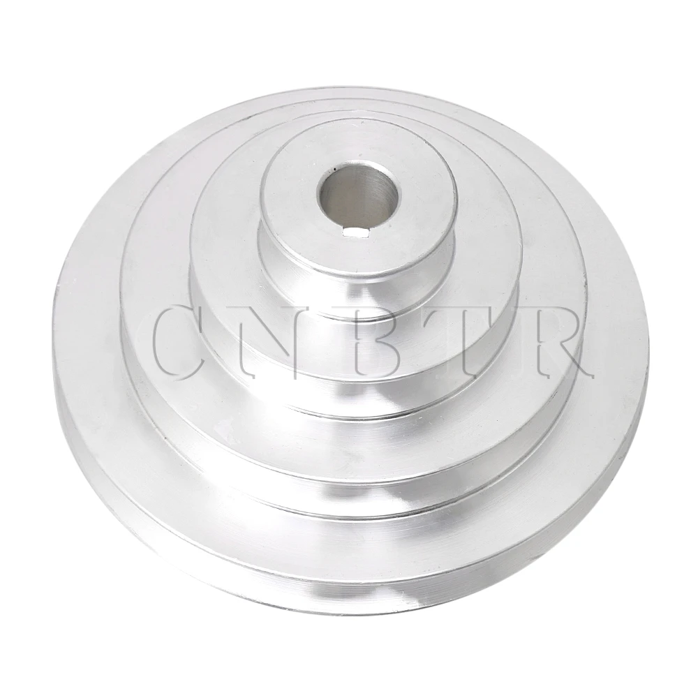 CNBTR Inner Dia 16mm Bore Aluminum 4 Step Pulley Belt Outer Dia 41-130mm