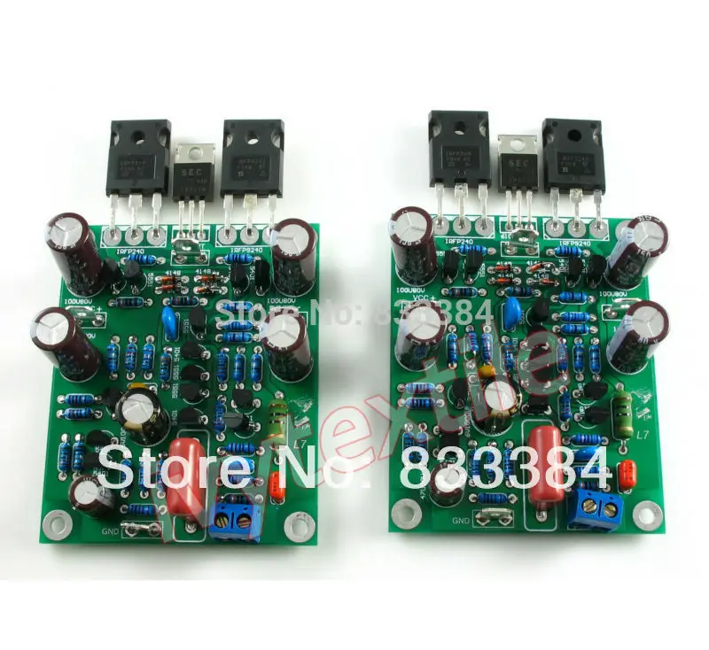 

Class AB L7 MOSFET Audio power amplifier boards DUAL-CHANNEL 300-350W X2 assembled board