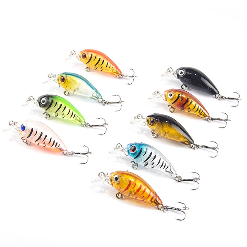 1PCS 4cm 4.5g Swim Fish Fishing Lure Artificial Hard Crank Bait topwater Wobbler Japan Mini Fishing Crankbait lure