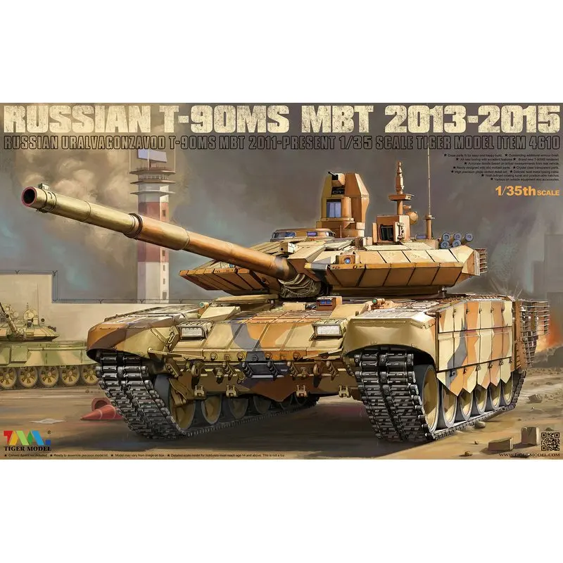 

Tiger Model 4610 1/35 Russian T-90MS Main Battle Tank 2013-2015 - Scale Model Kit