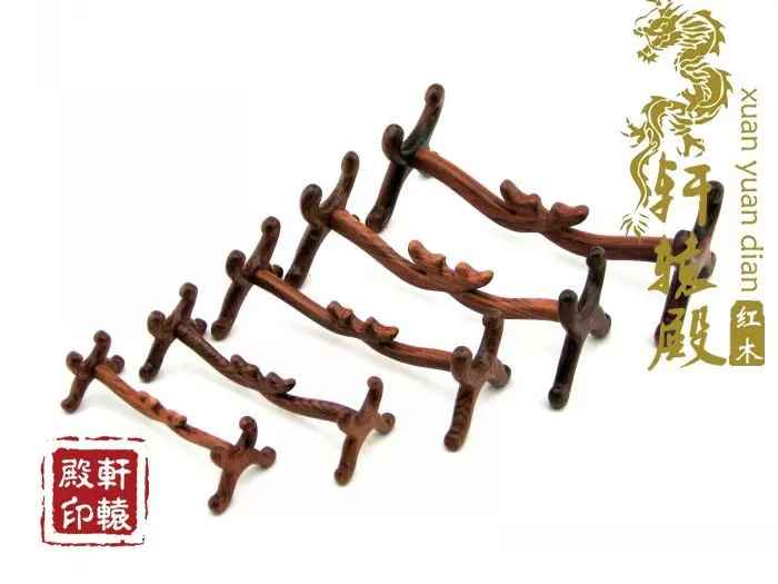 Recommended red wood crafts rosewood ivory ornaments pipe rack bracket wishful child wooden base